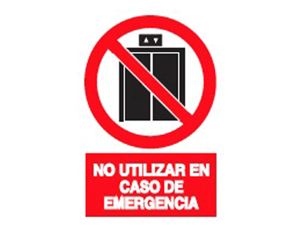 señalizacion no utilizar 